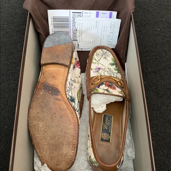 Floral Gucci loafer / floral belt available 4 sale - Picture 2 of 7